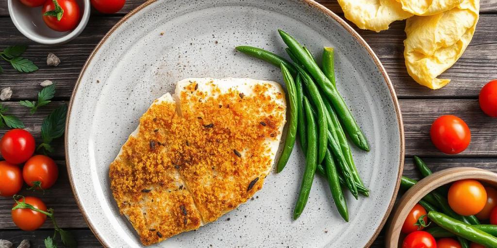 Saint Peters com crosta de&nbsp;fubá.